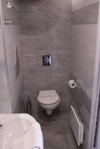 大特尔诺沃Apartment Central-LUX 1的浴室配有卫生间、盥洗盆和浴缸。