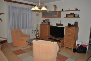 希欧福克阿内特公寓的客厅配有电视、沙发和椅子
