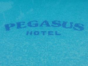 卡尼奥提Pegasus Hotel的游泳池,带remopahoahoahoahoahoahoahoahoysical