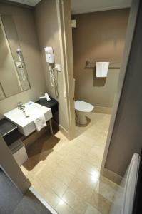 堪培拉北博恩凉亭酒店的一间带水槽和卫生间的浴室
