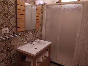 法尔科纳拉·玛里提马MONOLOCALI DA VINCI的一间带水槽和淋浴的浴室