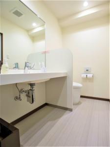 横滨SHIN YOKOHAMA SK HOTEL - Non Smoking - Vacation STAY 86111的一间带水槽和卫生间的浴室
