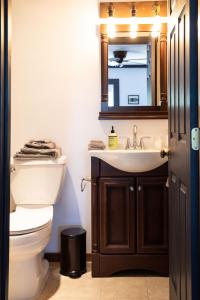 TomalesWilliam Tell House的一间带卫生间、水槽和镜子的浴室