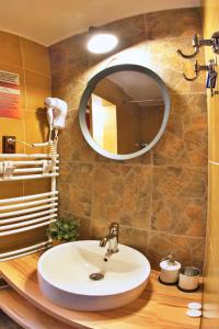利贝雷茨迷你旅馆的一间带水槽和镜子的浴室