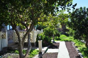 法塔加托马斯普瑞公寓的花园拥有白色的围栏和树木