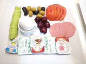伊斯坦布尔厄尔巴兹拉尔酒店的冰箱里装满了不同种类的食物