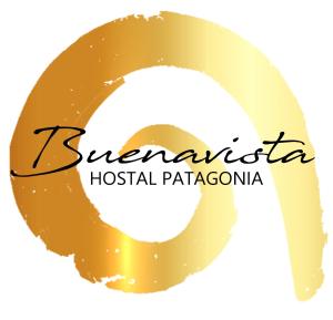 蓬塔阿雷纳斯Hostal Buenavista Patagonia的塞布亚尼基医院巴塔哥尼亚的金色无边标志