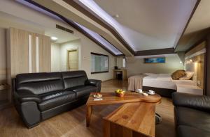 埃斯基谢希尔阿鲁斯酒店的带沙发、床和桌子的客厅