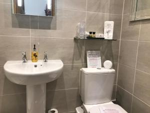彭里斯格伦代尔酒店的浴室配有白色水槽和卫生间。
