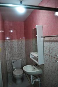 杜马格特普里西拉别墅旅馆的一间带卫生间和水槽的浴室