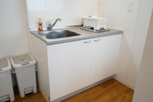滨松Culinary Bed&Art 404的厨房配有水槽和台面