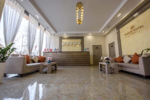 Huzur Hotel Tashkent的休息区