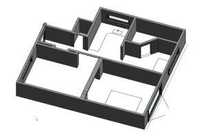 伦讷BoWell apartments with terrace i Rønne的黑白画房子