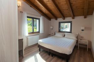 CarcareEr Mirin - Il Mulino di Carcare Hotel的一间卧室设有一张床和一个窗口