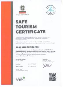 阿拉恰特阿拉卡提卡帕里酒店 - 特殊类别的一份橙色和白色安全旅游证书的简历模板