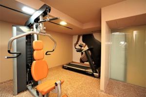 奥尔迪诺布林格别墅温泉酒店的一间带跑步机的健身房