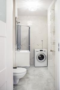 斯扎瓦诺泽德霍Corso No 7 APARTMENT的一间带洗衣机和卫生间的浴室