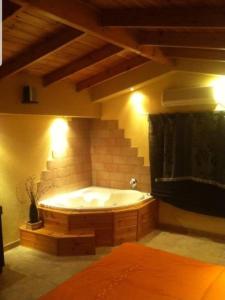 谢莫纳城בקתות היובל的一间客房内的浴缸