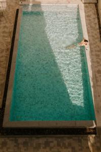 清莱德哈哥公寓酒店 的在水中游泳的人