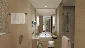 斋浦尔斋浦尔市中心假日酒店的一间带水槽和镜子的浴室