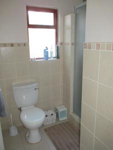 开普敦Dorset Cottage的一间带卫生间和窗户的浴室
