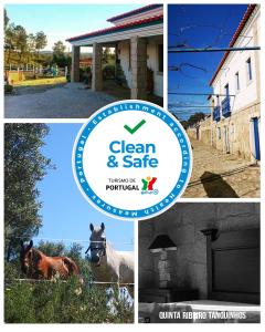 Tancos昆塔里贝罗唐昆纽斯乡村民宿的照片与马和房子相拼合
