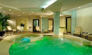 波里奥特米丽兹阿瓜嘉尔梅温泉酒店的在酒店房间的一个大型水池