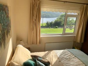 圭多尔Errigal Lodge, Dunlewey的一间卧室设有一张床和一个窗口