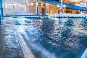 比亚韦斯托克比亚韦斯托克格莱毕维基酒店的一群人在游泳池游泳