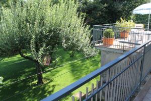 PianilloCasa Marilì的阳台上的苹果树和围栏