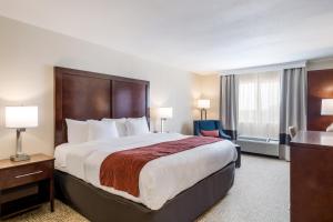 Comfort Inn Bonner Springs Kansas City客房内的一张或多张床位