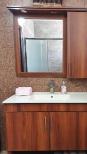 尼夫佐哈Martini Dead Sea的一间带水槽和镜子的浴室