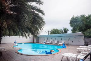 班克鲁特班克鲁特纳尼查度假酒店的水中拥有天鹅的游泳池