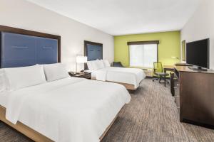 纽瓦克威尔明顿纽瓦克智选假日酒店的酒店客房设有两张床和一台平面电视。
