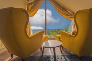 Gornji MihaljevecGran Vista Holiday Home的客房设有两把椅子和大窗户