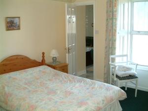邓莱里克莱蒙特之家旅馆的卧室配有床、椅子和窗户。