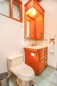 圣克鲁斯拉拉古纳Casa Paxanax的一间带卫生间和水槽的浴室