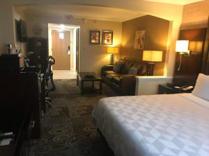 奥兰多奥兰多东UCF区假日酒店及度假村的酒店客房,配有床和沙发
