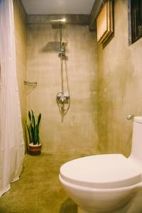 爱妮岛SANSE Boutique Hotel的一间带卫生间和淋浴的浴室
