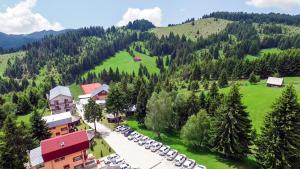 丰达塔Resort EuroPark Fundata的享有山区度假胜地的空中景致