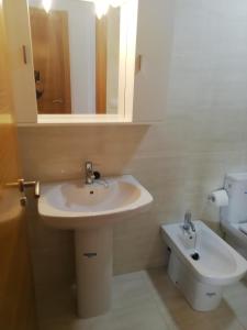 艾利亚德亚罗萨PISO COLLAZO的一间带水槽和卫生间的浴室