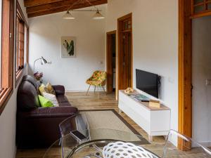 埃尔米瓜CASA BIBIANA CON ESPECTACULARES VISTAS的带沙发和电视的客厅