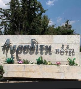 Néon RýsionΑφροδίτη Hotel的标语是apopka医院的鲜花