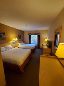 北贝特尔福德龙内斯达酒店的酒店客房设有两张床和电视。