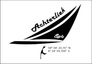 韦斯特兰Achterliek的一张黑白的帆船照片