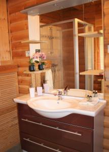 Chalet mit Schlossblick Wernigerode, Chalet 2的一间浴室