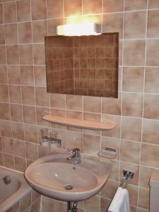 Mainhardt兰德加斯托夫索纳尔酒店的一间带水槽和镜子的浴室
