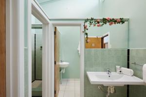 陶朗加Wanderlust NZ的一间带水槽和镜子的浴室
