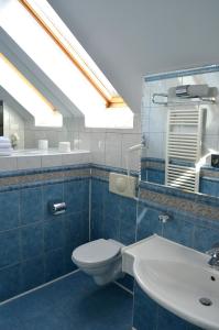 斯塔纳德瓦勒Hotel Iadolina的一间带卫生间和水槽的浴室