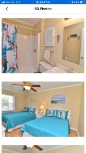 Beach Breeze 3, pet friendly, walking distance to Atlantic Ocean free parking的一间浴室